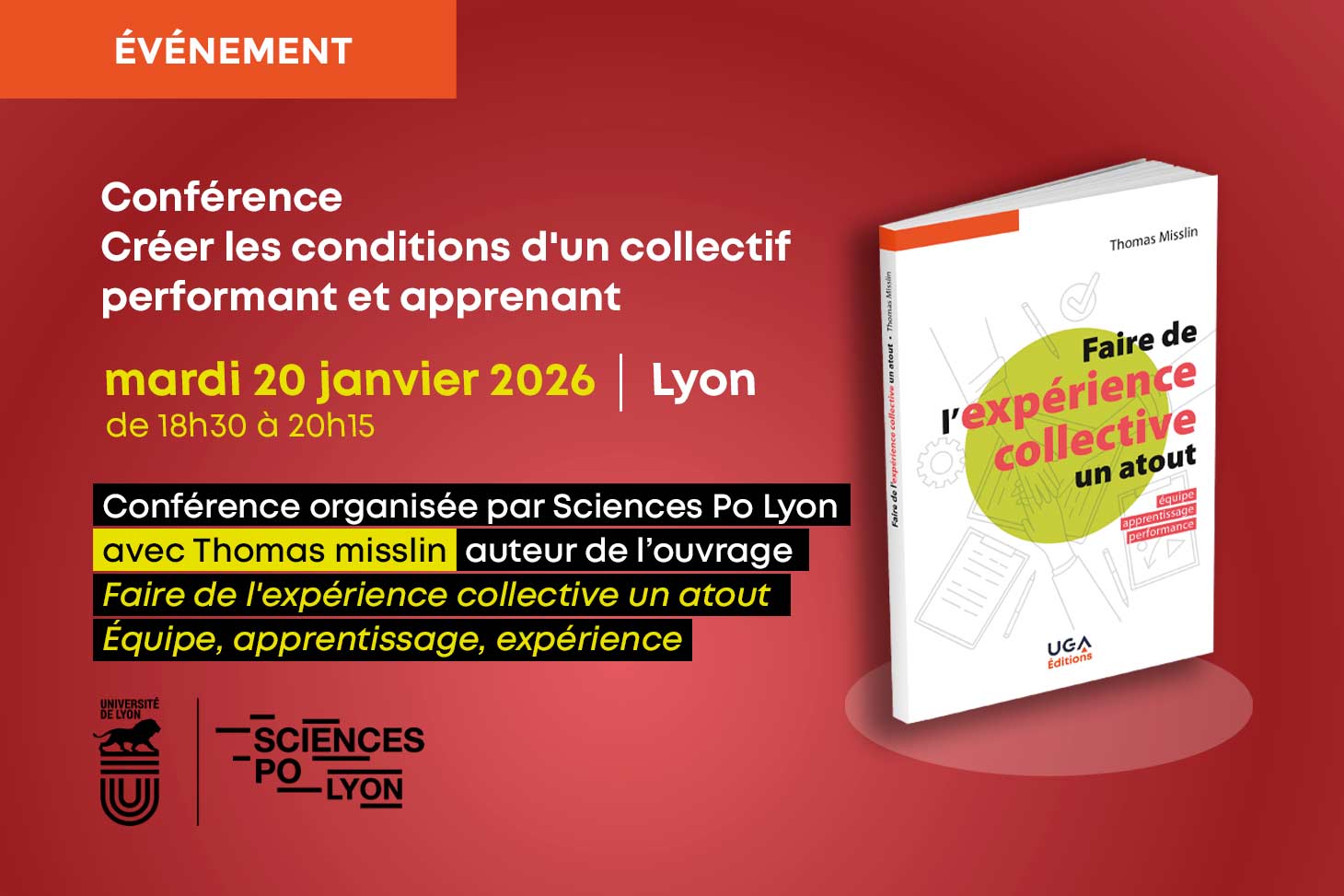 Conférence à Sciences Po Lyon avec Thomas Misslin - Créer les conditions d’un collectif performant et apprenant
