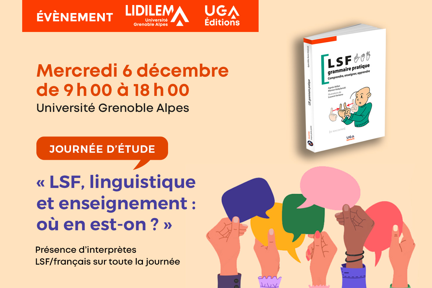 Journée "LSF, linguistique et enseignement, où en est-on ?"