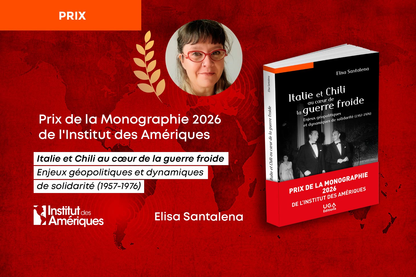 Prix de la Monographie 2026 de l’Institut des Amériques pour Elisa Santalena